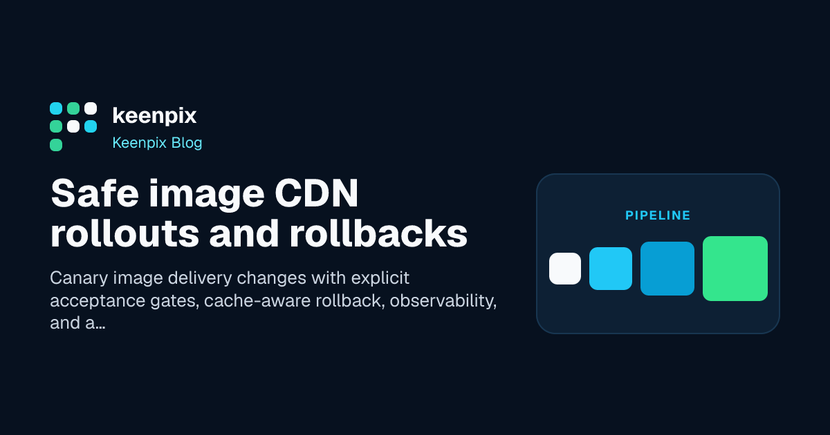 A staged rollout timeline with observe, canary, expand, and rollback gates