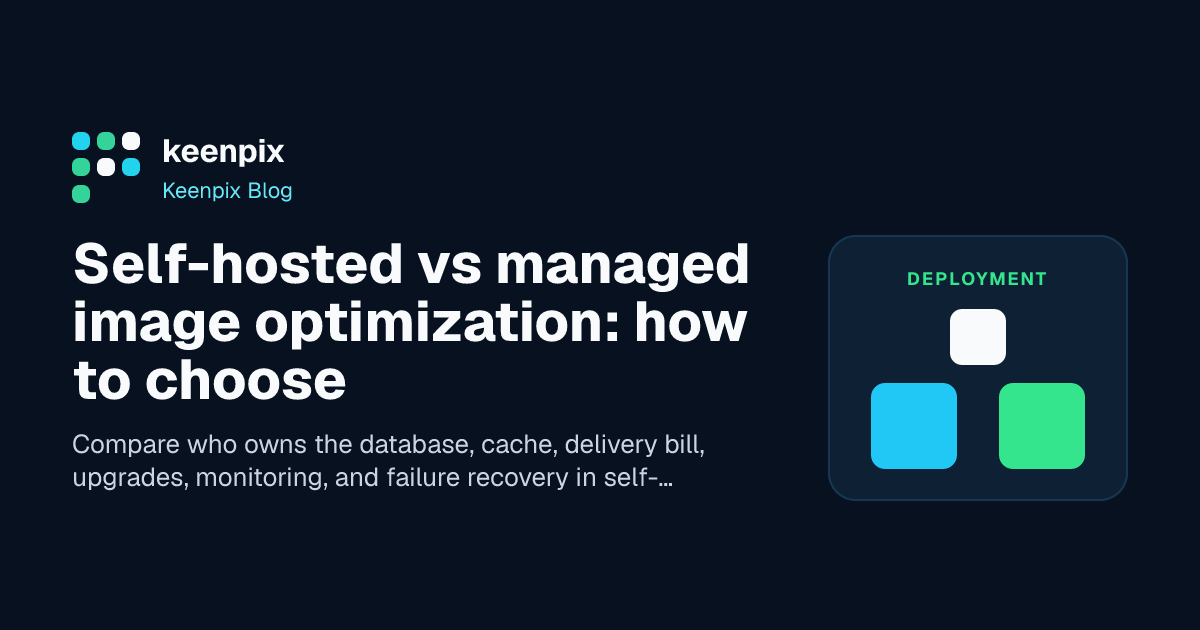 One image pipeline branching into self-hosted and managed cloud paths